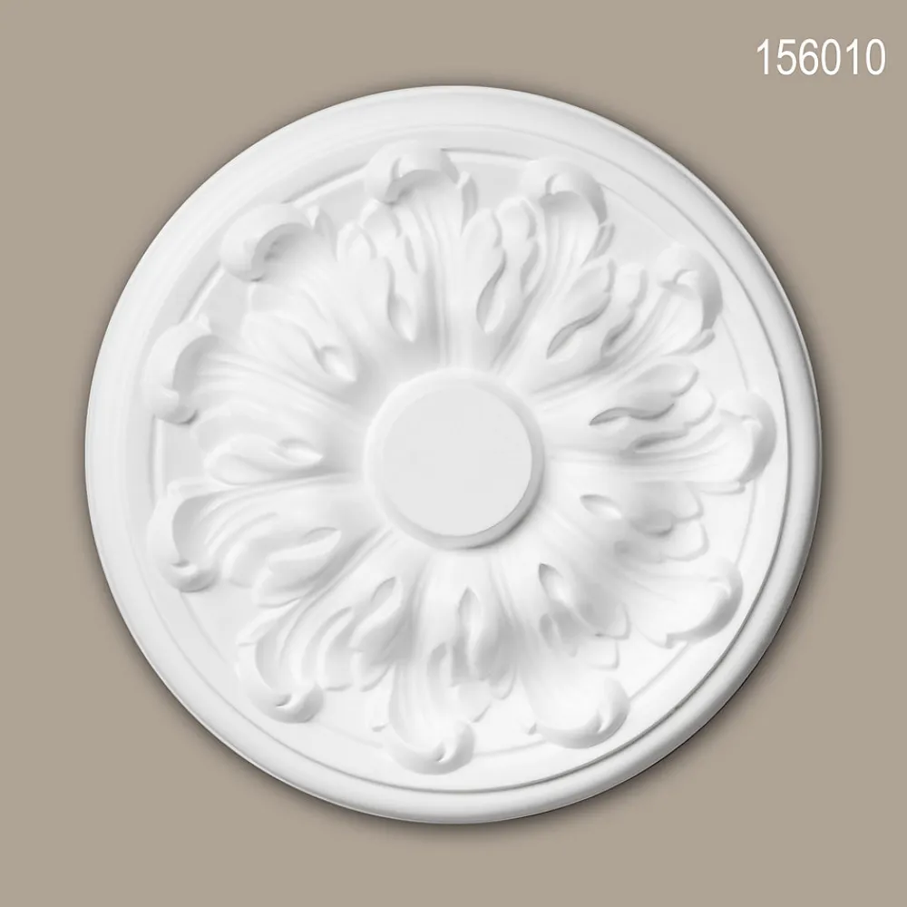 Profhome Moulure Et Rosace De Plafond<Rosace 156010 Élement pour plafond Élement décorative diametre 19,3 cm