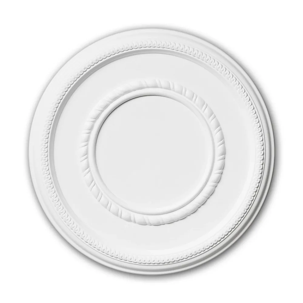 Profhome Rosace 156004 Élement pour plafond Élement décorative diametre 43,5 cm- Moulure Et Rosace De Plafond