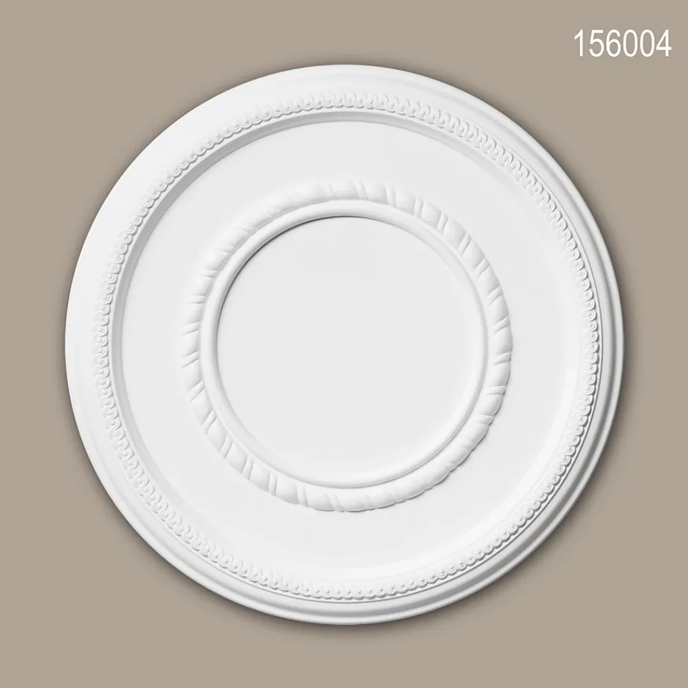 Profhome Rosace 156004 Élement pour plafond Élement décorative diametre 43,5 cm- Moulure Et Rosace De Plafond