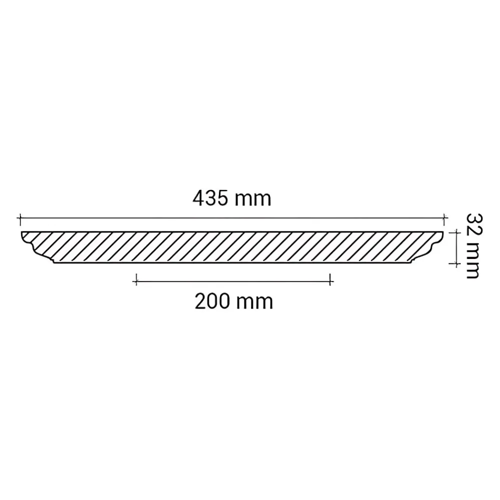 Profhome Rosace 156004 Élement pour plafond Élement décorative diametre 43,5 cm- Moulure Et Rosace De Plafond