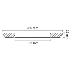 Profhome Moulure Et Rosace De Plafond<Rosace 156006 Élement pour plafond Élement décorative diametre 33 cm