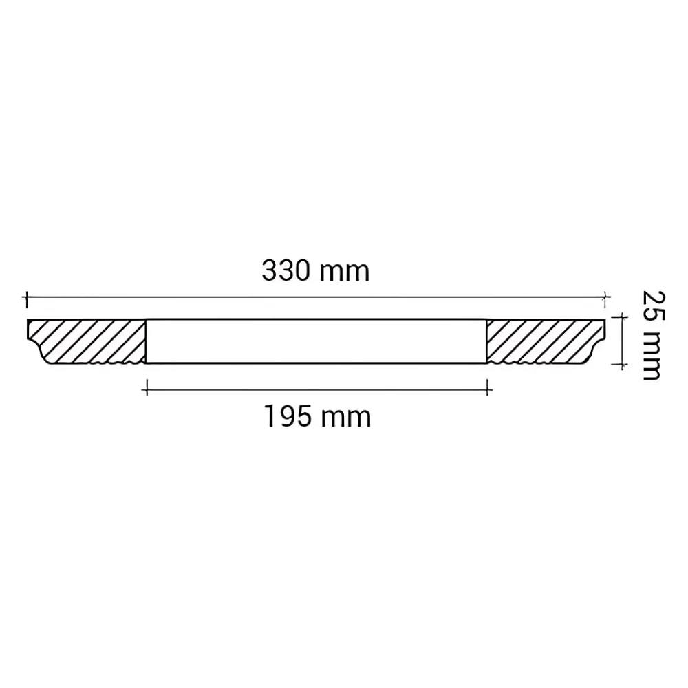 Profhome Moulure Et Rosace De Plafond<Rosace 156006 Élement pour plafond Élement décorative diametre 33 cm