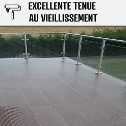 Arcane Industries Résine d'étancheite sous carrelage extérieur pour support avec pente - ARCAFILM SC Gris - 10 L -- Ragréage Et Primaire Pour Carrelage