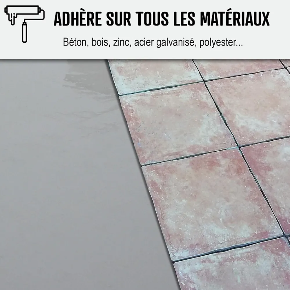 Arcane Industries Résine d'étancheite sous carrelage extérieur pour support avec pente - ARCAFILM SC Gris - 10 L -- Ragréage Et Primaire Pour Carrelage