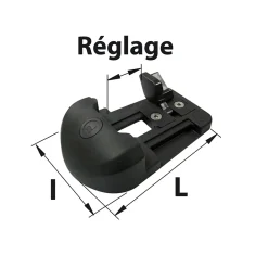 Afbat - Tb Industrie Sas Sabot pour portail battant Afbat noir L.20,5 x P.20,5cm- Accesoire Pour Volet