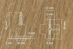 Pavilift Sachet 100 croisillons à vis autonivelants 3mm en T- Outils Du Carreleur