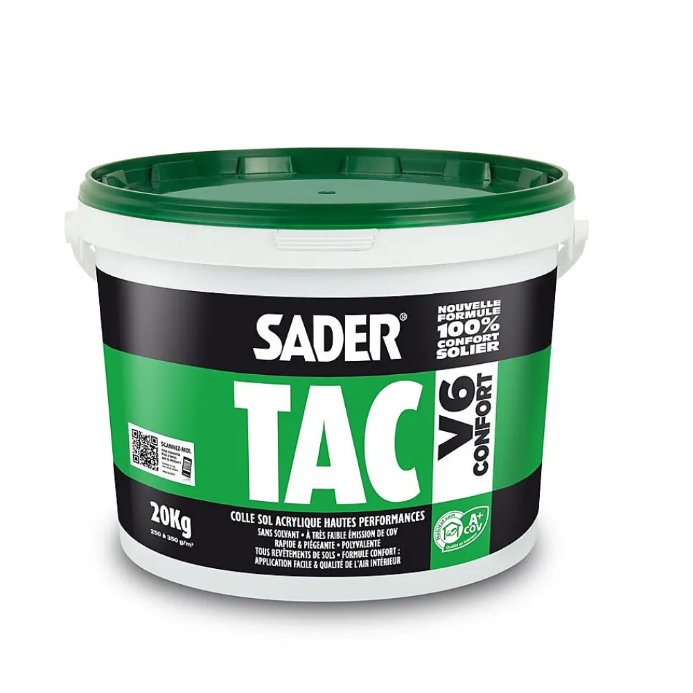 Sader TAC V6 CONFORT PVC 20KG- Colle Parquet