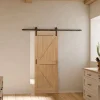 Schulte porte coulissante complète - 90x215 cm - décor bois chêne - Système en applique- Porte Coulissante