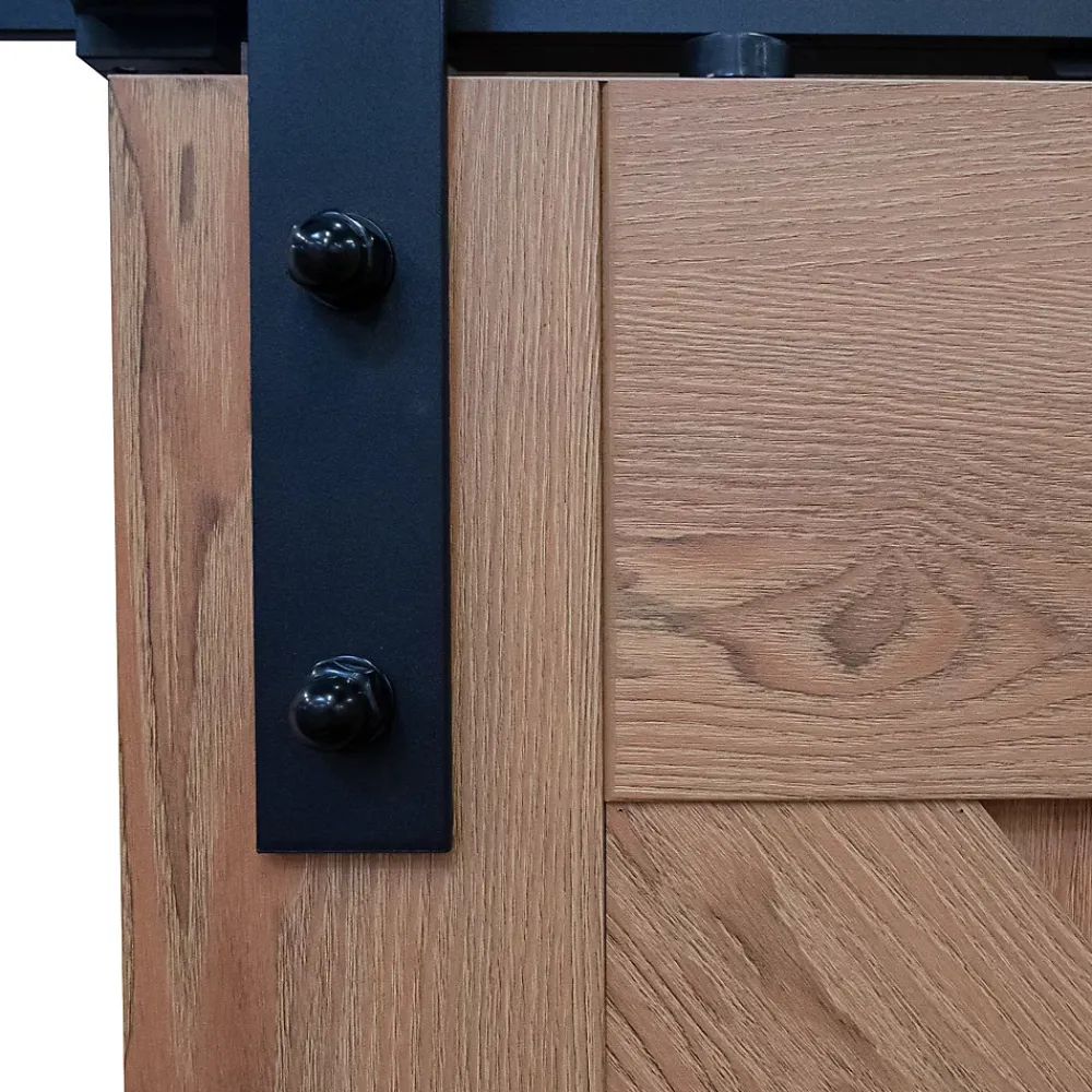 Schulte porte coulissante complète - 90x215 cm - décor bois chêne - Système en applique- Porte Coulissante