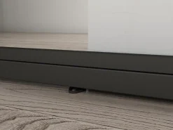Schulte Porte Coulissante<porte coulissante complète en verre - 102x220cm - porte verrière - Loftstyle - noir- double softclose