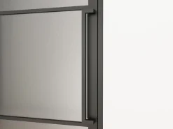 Schulte Porte intérieure en verre - 83 x 211 cm- atelier - transparent - 3 rayures - gauche- Bloc Porte