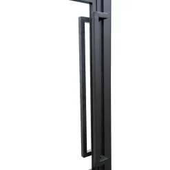 Schulte Porte intérieure en verre - 83 x 211 cm- atelier - transparent - 3 rayures - gauche- Bloc Porte