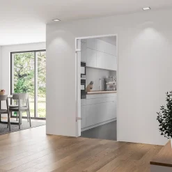 Schulte Porte intérieure en verre - 83 x 197 cm - transparent - réversible- Bloc Porte