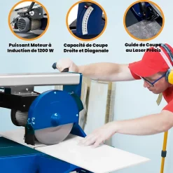 T-Mech Scie de Carrelage sur Table - 920mm / 1200W- Outils Du Carreleur