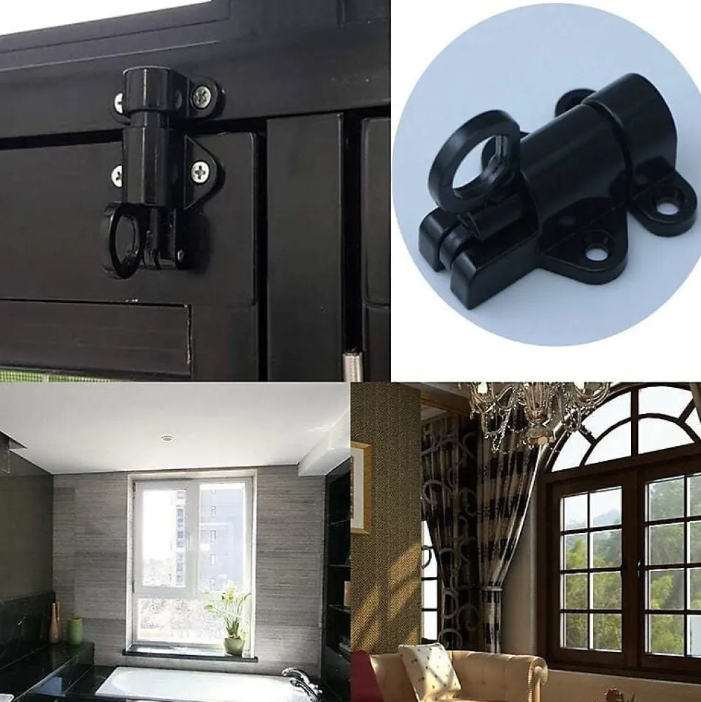Deko Accesoire Pour Volet<Serrure de porte en aluminium 2 pièces, serrure de fenêtre, anneau antivol de porte et de fenêtre
