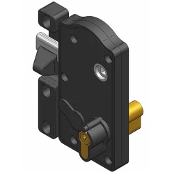Afbat Accesoire Pour Volet<Serrure portail SRP01 noire pvc