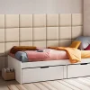 [Neu.Haus] Set de 4 coussins muraux Carpino en tissu 30 x 30 cm beige neu.haus- Panneau Mural Décoratif