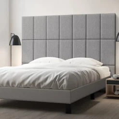[Neu.Haus] Panneau Mural Décoratif<Set de 3 coussins muraux Carpino en tissu 60 x 30 cm gris clair neu.haus