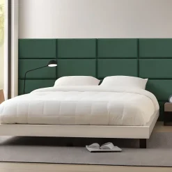 [Neu.Haus] Panneau Mural Décoratif<Set de 3 coussins muraux Carpino en velours 60 x 30 cm vert foncé neu.haus