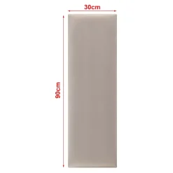 [Neu.Haus] Panneau Mural Décoratif<Set de 2 coussins muraux Carpino en velours 90 x 30 cm gris clair neu.haus