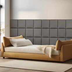 [Neu.Haus] Panneau Mural Décoratif<Set de 4 coussins muraux Carpino en velours 30 x 30 cm gris foncé neu.haus