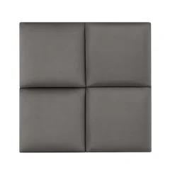[Neu.Haus] Panneau Mural Décoratif<Set de 4 coussins muraux Carpino en velours 30 x 30 cm gris foncé neu.haus