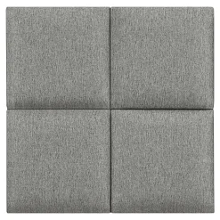 [Neu.Haus] Panneau Mural Décoratif<Set de 4 coussins muraux Carpino en tissu 30 x 30 cm gris clair neu.haus