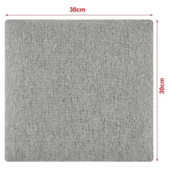 [Neu.Haus] Panneau Mural Décoratif<Set de 4 coussins muraux Carpino en tissu 30 x 30 cm gris clair neu.haus