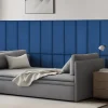 [Neu.Haus] Set de 2 coussins muraux Carpino en velours 90 x 30 cm bleu marine neu.haus- Panneau Mural Décoratif