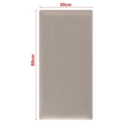 [Neu.Haus] Set de 3 coussins muraux Carpino en velours 60 x 30 cm gris clair neu.haus- Panneau Mural Décoratif
