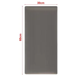 [Neu.Haus] Panneau Mural Décoratif<Set de 3 coussins muraux Carpino en velours 60 x 30 cm gris foncé neu.haus