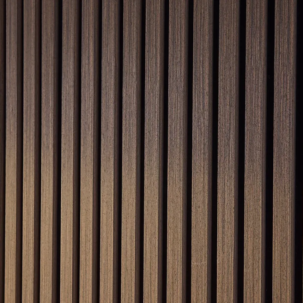 Sweeek Panneau Tasseau Bois<Set de 4 panneaux muraux acoustiques décoratifs en feutrine et MDF noyer 60x120cm - Kyoto