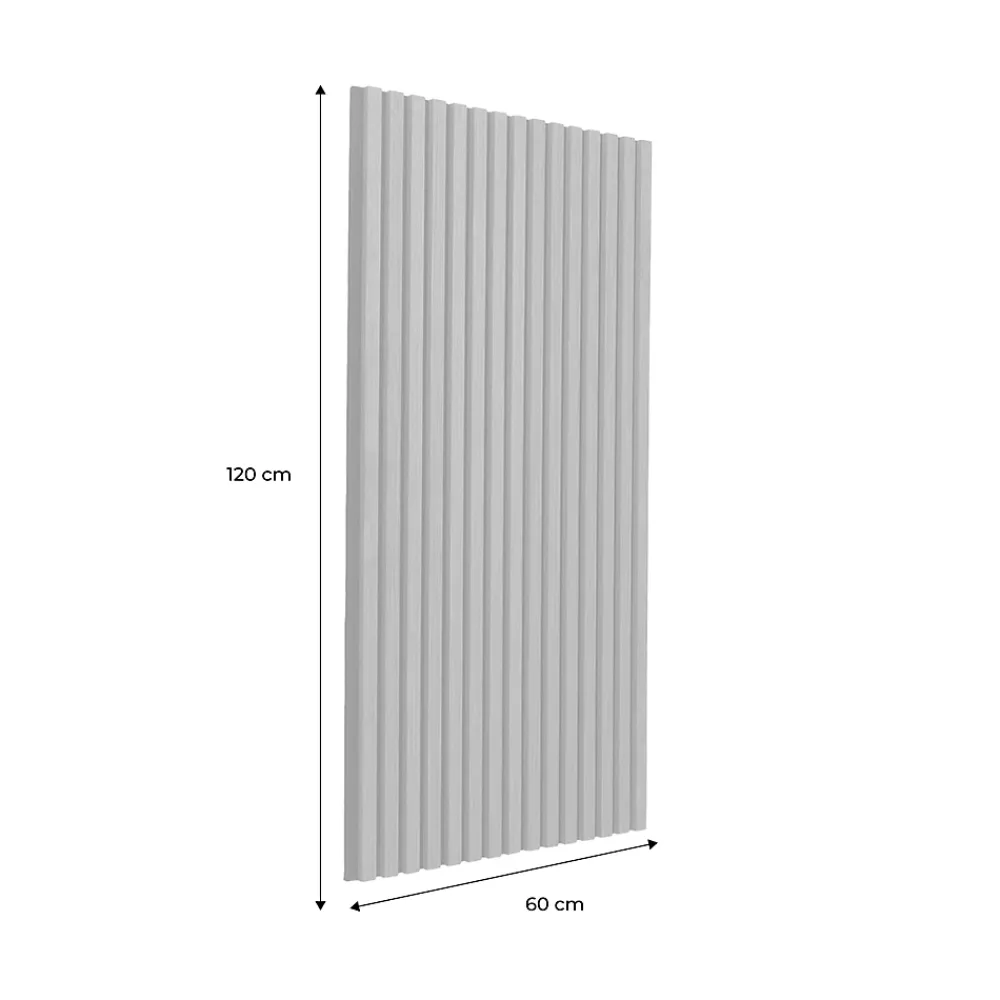 Sweeek Panneau Tasseau Bois<Set de 4 panneaux muraux acoustiques décoratifs en feutrine et MDF noyer 60x120cm - Kyoto