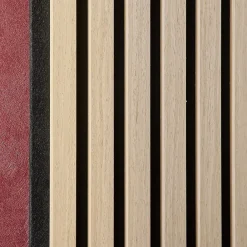 Sweeek Panneau Tasseau Bois<Set de 4 panneaux muraux acoustiques décoratifs en feutrine et MDF chêne 60x120cm - Kyoto