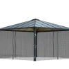 Palram Set moustiquaire pour tonnelle Palermo 4300- Moustiquaire Pour Tonnelle Et Pergola