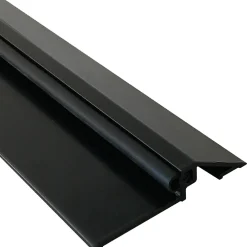 Homewell Barre De Seuil|Barre De Seuil<Seuil de porte (PMR) avec joint, Laqué noir, 1,95m