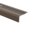 Floordirekt Seuil d'escalier Glory Aluminium anodisé Forme: L Bronze foncé L 134 cm- Profilé De Rénovation De Marche