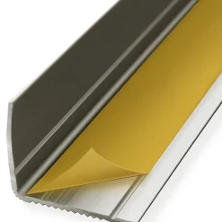 Floordirekt Seuil d'escalier Integral, Forme: L 35 x 30 mm Longueur: 90 cm, Auto-adhésif, Champagne- Profilé De Rénovation De Marche