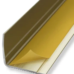 Floordirekt Profilé De Rénovation De Marche<Seuil d'escalier Integral, Forme: L 30 x 20 mm Longueur: 134 cm, Auto-adhésif, Or