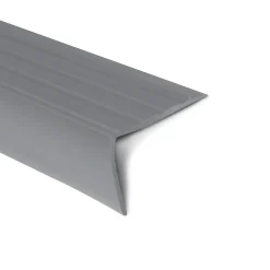 Floordirekt Profilé De Rénovation De Marche<Seuil d'escalier Michigan PVC 45 x 42 mm Gris Longueur: 120 cm