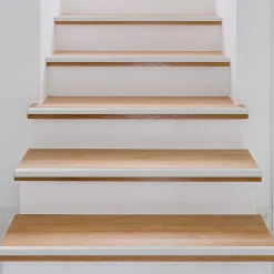 Floordirekt Seuil d'escalier Pré-percé, Forme: L 35 x 30 mm, Longueur: 134 cm, Argent- Profilé De Rénovation De Marche