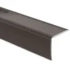 Floordirekt Seuil d'escalier Pré-percé, Forme: L 30 x 20 mm, Longueur: 100 cm, Bronze- Profilé De Rénovation De Marche