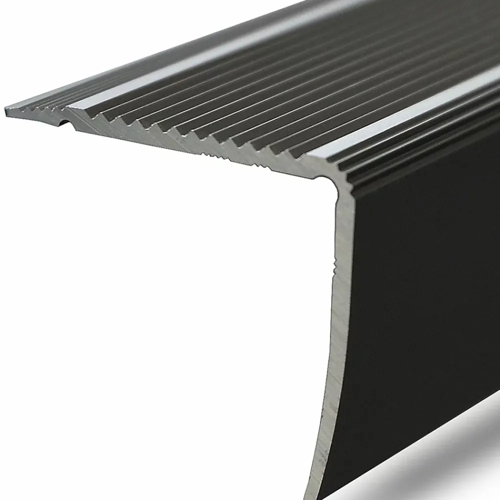 Floordirekt Seuil d'escalier Pré-percé, Forme: L 30 x 20 mm, Longueur: 90 cm, Bronze- Profilé De Rénovation De Marche