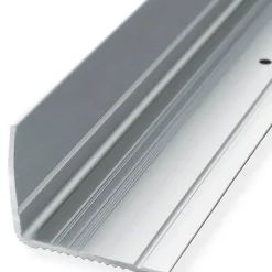 Floordirekt Seuil d'escalier Pré-percé, Forme: L 35 x 30 mm, Longueur: 90 cm, Argent- Profilé De Rénovation De Marche