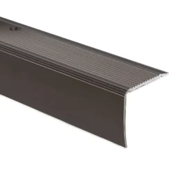 Floordirekt Seuil d'escalier Pré-percé, Forme: L 35 x 30 mm, Longueur: 90 cm, Bronze- Profilé De Rénovation De Marche