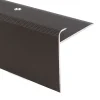 Floordirekt Profilé De Rénovation De Marche<Seuil d'escalier Safety Forme: F Aluminium anodisé Bronze foncé L 134 cm