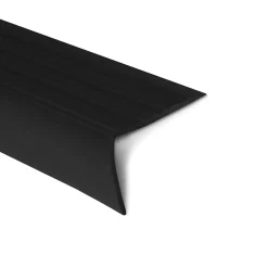 Floordirekt Nez De Marche|Nez De Marche<Seuil d'escalier Toronto PVC Montage avec ou sans perçage 40 x 25 mm Noir Longueur: 100 cm