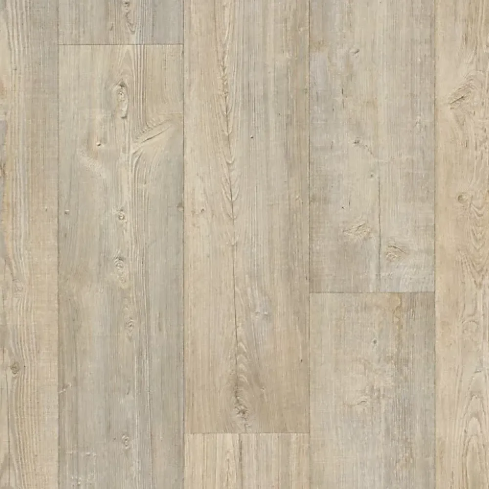 Décoweb Lino Sol Vinyle Pvc<Sol Lino - Imitation parquet bois blanc vieilli - Rouleau de 4m x 25m