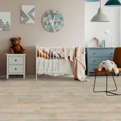 Décoweb Lino Sol Vinyle Pvc<Sol Lino - Imitation parquet bois blanc vieilli - Rouleau de 4m x 2m
