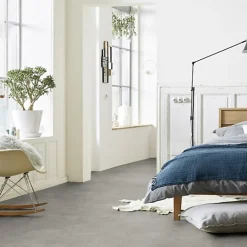 Tarkett Sol PVC Best - Effet Béton Gris - Rouleau de 2m x 2m- Lino Sol Vinyle Pvc